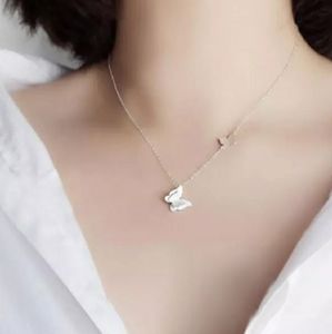 NEW 925 STERLING SILVER PLATED BUTTERFLY NECKLACE